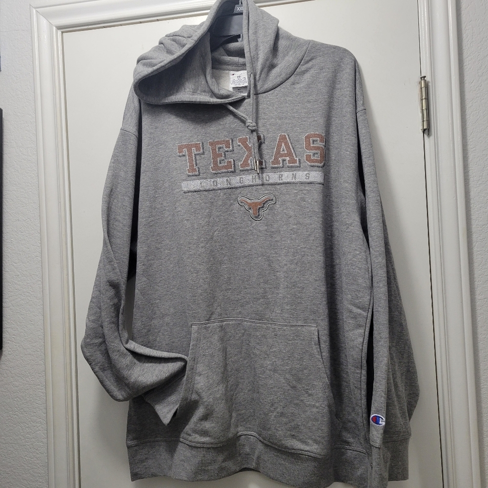 University of Texas Longhorns Sweatshirt Hoodie with Bevo Silhouette 2XL